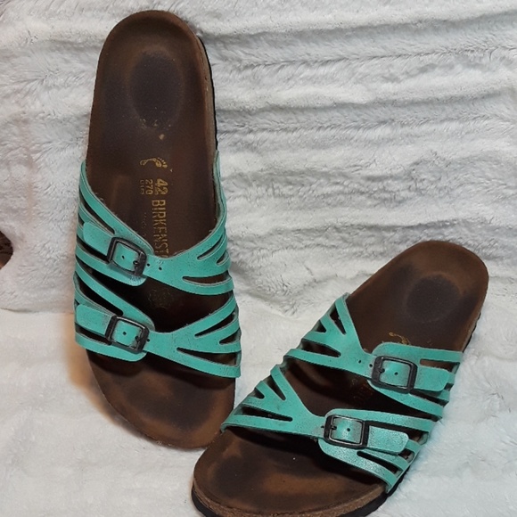 Birkenstock Shoes - Turquoise Birkenstock Grenada sandals